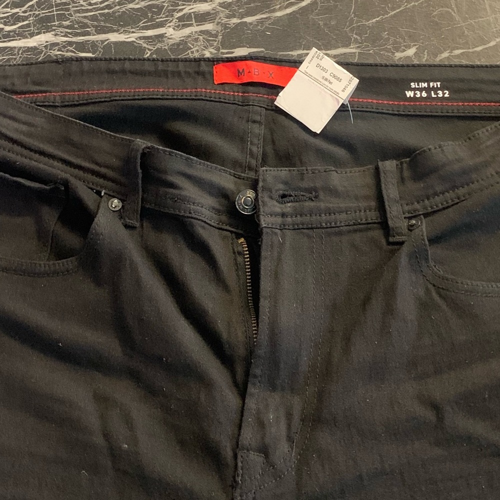 MBX Black Jeans Size W36 Slim Fit